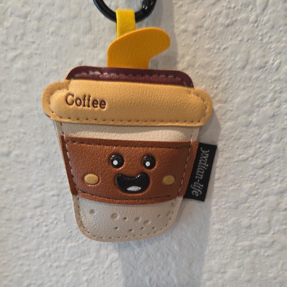 Coffee Cup Bag Charm And/or Keychain